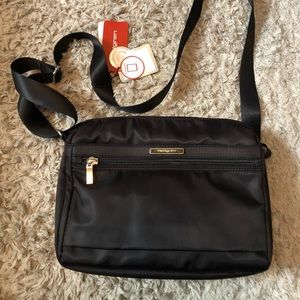 Hedgren Eye black nylon shoulder bag NWT